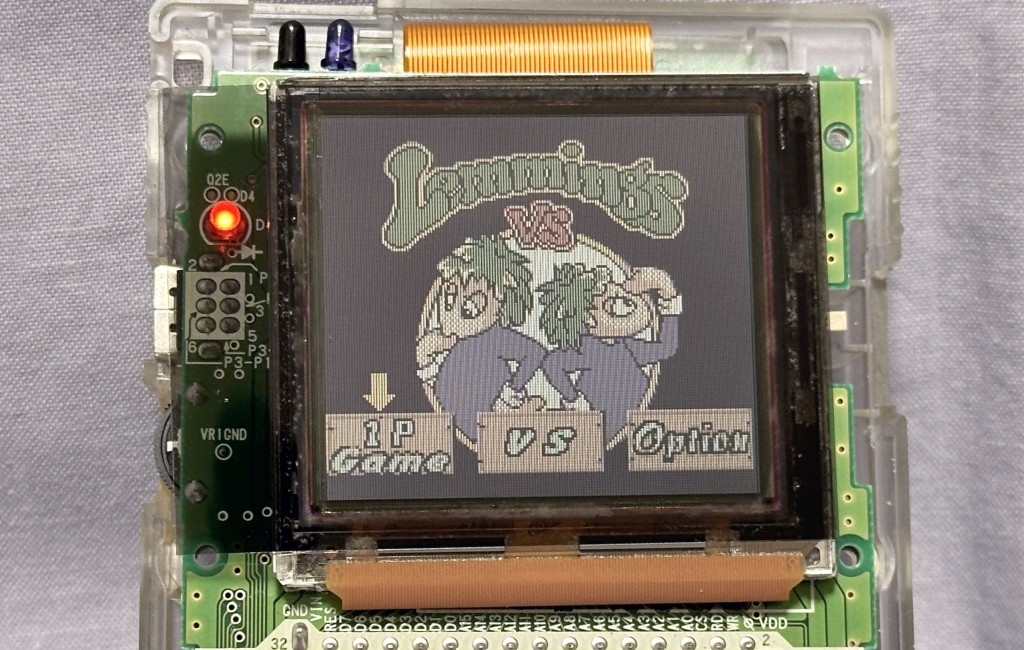 ゲームボーイカラーの偏光板交換再び