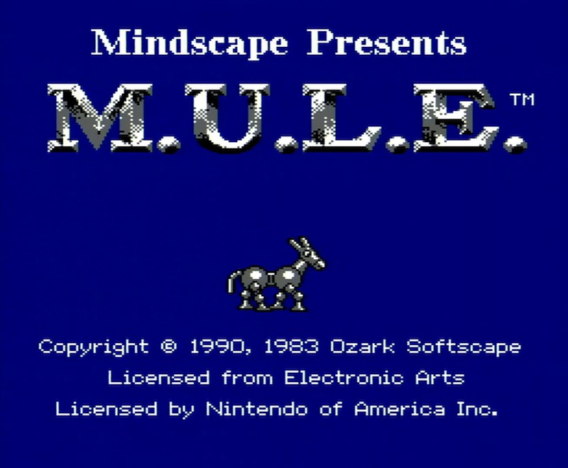 NES版M.U.L.E.をプレイ