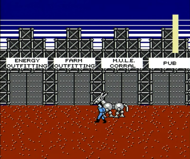 NES版M.U.L.E.をプレイ