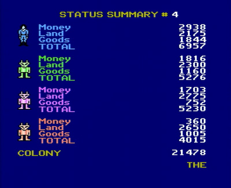 NES版M.U.L.E.をプレイ