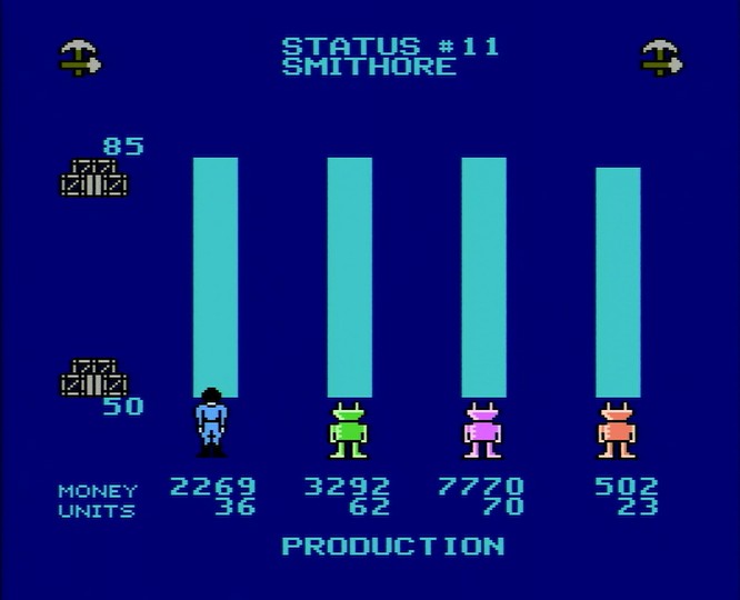 NES版M.U.L.E.をプレイ