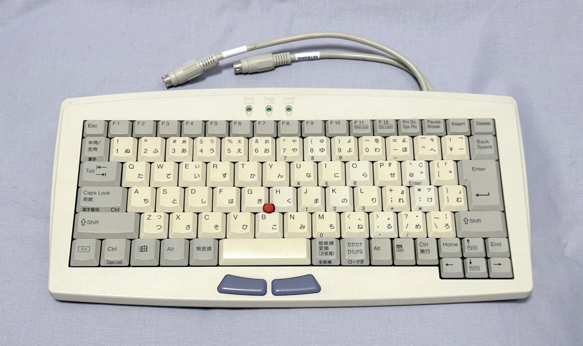 小型PS/2キーボードとUSB変換アダプタ